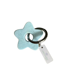 Star Keyring, Pretty Keyring, Feminine Keyring, Chunky Keyring, Resin Keyring,  Blue Keyring