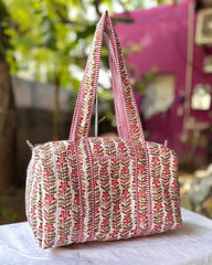 Trellis Floral Duffel Bag
