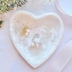 Pixie Bow Freshwater Pearl Earrings Silver