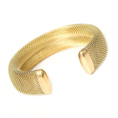 Elegance Mesh Cuff (Silver & Gold)