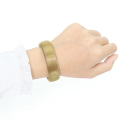 Elegance Mesh Cuff (Silver & Gold)