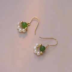 Annie Freshwater Pearl Earrings Gold