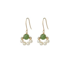 Annie Freshwater Pearl Earrings Gold