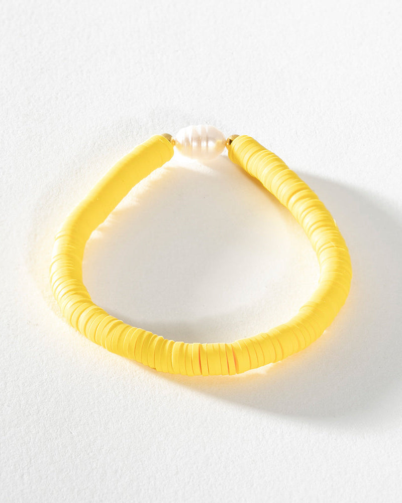 bright bracelet, fun bracelet, pearl bracelet, pretty bracelet, young girls bracelet, stackable bracelet