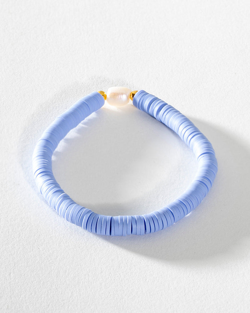 bright bracelet, fun bracelet, pearl bracelet, pretty bracelet, young girls bracelet, stackable bracelet