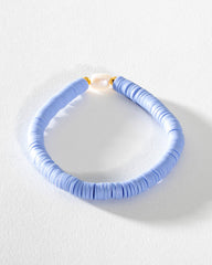 bright bracelet, fun bracelet, pearl bracelet, pretty bracelet, young girls bracelet, stackable bracelet