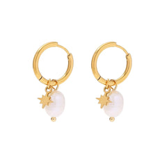 Livy Freshwater Pearl Earring Gold