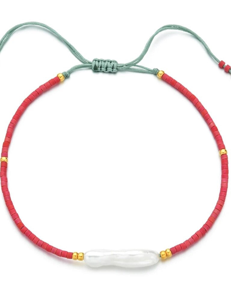 bright bracelet, fun bracelet, pearl bracelet, pretty bracelet, young girls bracelet, stackable bracelet, expandable bracelet