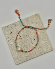 Freshwater Pearl Cord Bracelet collection, mix and match colourways for a stacked look