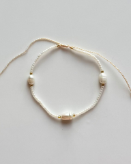 pearl bracelet, expandable bracelet, stackable bracelet, delicate bracelet, glass bead bracelet, colourful bracelet, fun bracelet