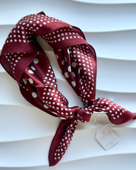 Spotted Silk Neck Scarf