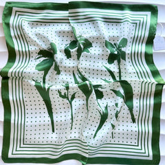 Lily Spot Silk Neck Scarf