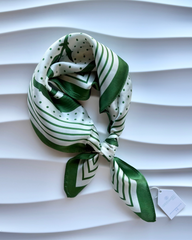 Lily Spot Silk Neck Scarf