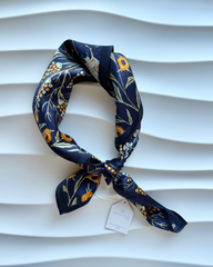 Night Garden Silk Neck Scarf