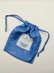 Rural Outback Silk Neck Scarf in Blue