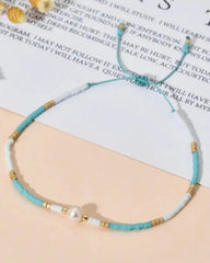 bright bracelet, fun bracelet, pearl bracelet, pretty bracelet, young girls bracelet, stackable bracelet, expandable bracelet