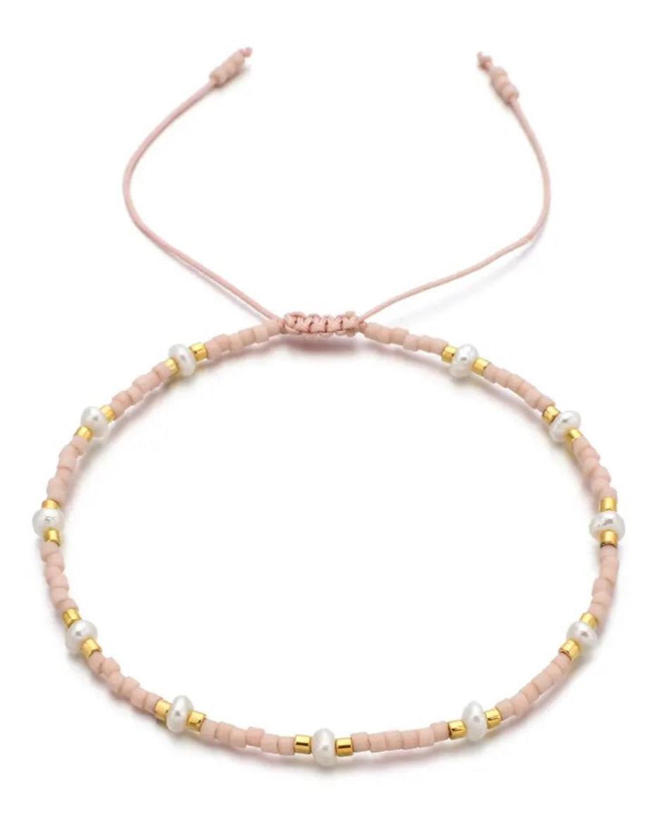 bright bracelet, fun bracelet, pearl bracelet, pretty bracelet, young girls bracelet, stackable bracelet, expandable bracelet
