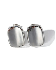 18k gold-plated stainless steel, Tarnish-free, Waterproof, Suitable for sensitive skin, silver earrings, retro earrings, vintage charm, classic earrings, beautiful earrings, timeless earrings, stud earrings, smooth curved earrings
