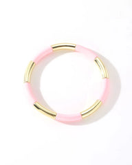 Colourful Enamel Stacking Bracelet Collection in Gold & Silver