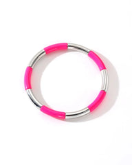 Colourful Enamel Stacking Bracelet Collection in Gold & Silver