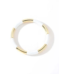 Colourful Enamel Stacking Bracelet Collection in Gold & Silver