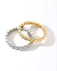Colourful Enamel Stacking Bracelet Collection in Gold & Silver