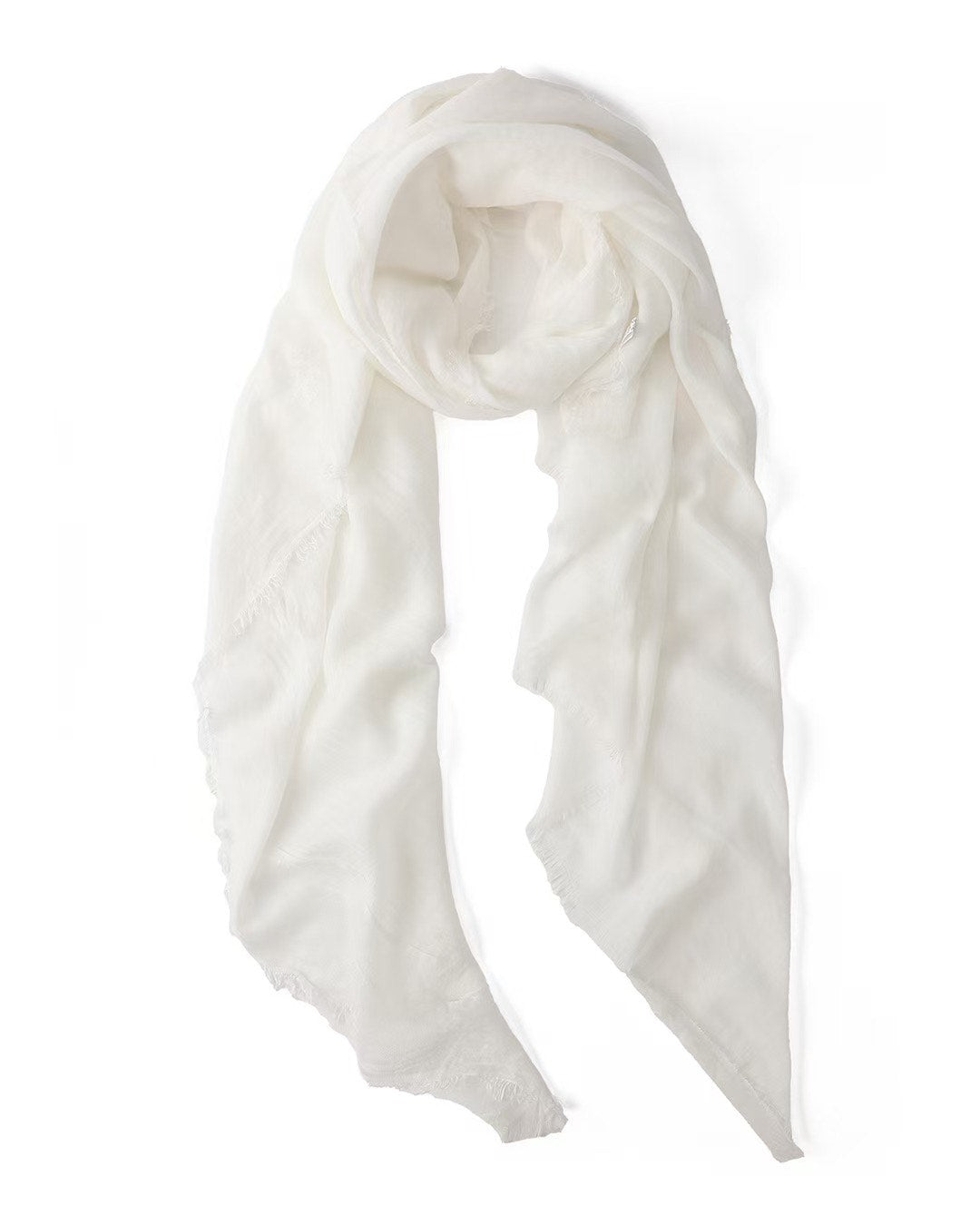 Lightweight Basic Scarf in White
