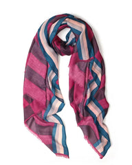 Flo Stripe in Pink Autumn/Winter Scarf
